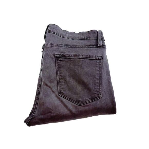 Frame Le Skinny De Jeanne St. Quintin Shred Black Denim Jeans Ripped SZ30 - Picture 9 of 9